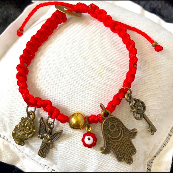 Shamanic Protection & Lucky Braided bracelet/ 100% Handmade with good vibes - Picture 1 of 14